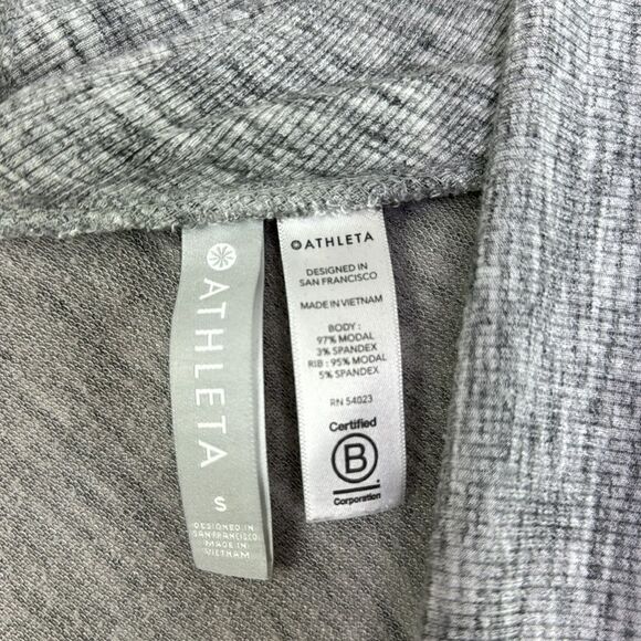 Athleta Nirvana Wear Two Ways Marl Gray Heather Wrap S - Picture 3 of 5